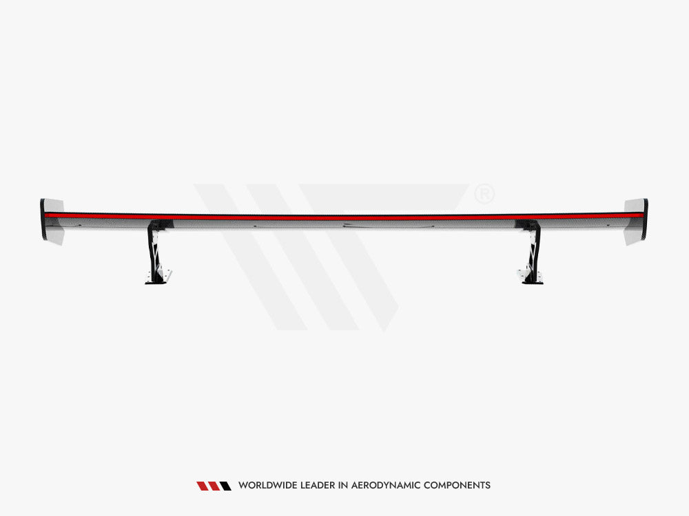 Carbon Spoiler With External Brackets Uprights + LED compatible with BMW 3 / M3 Coupe E92