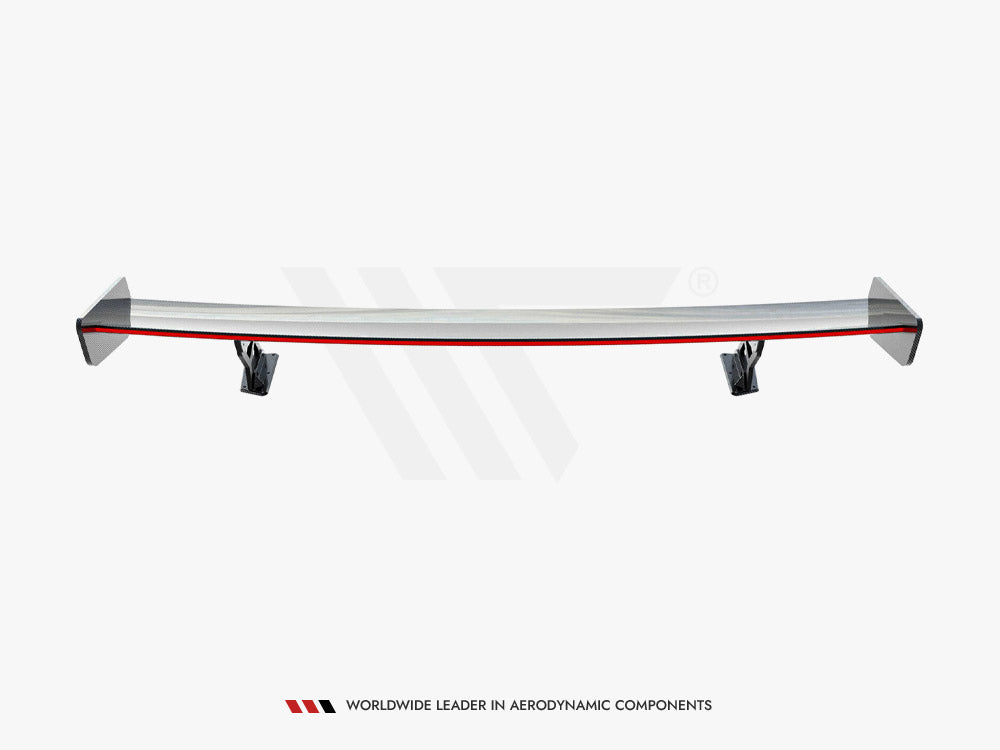 Carbon Spoiler With External Brackets Uprights + LED compatible with BMW 3 / M3 Coupe E92