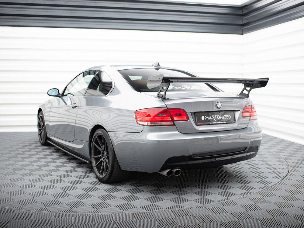 Carbon Spoiler With External Brackets Uprights compatible with BMW 3 / M3 Coupe E92
