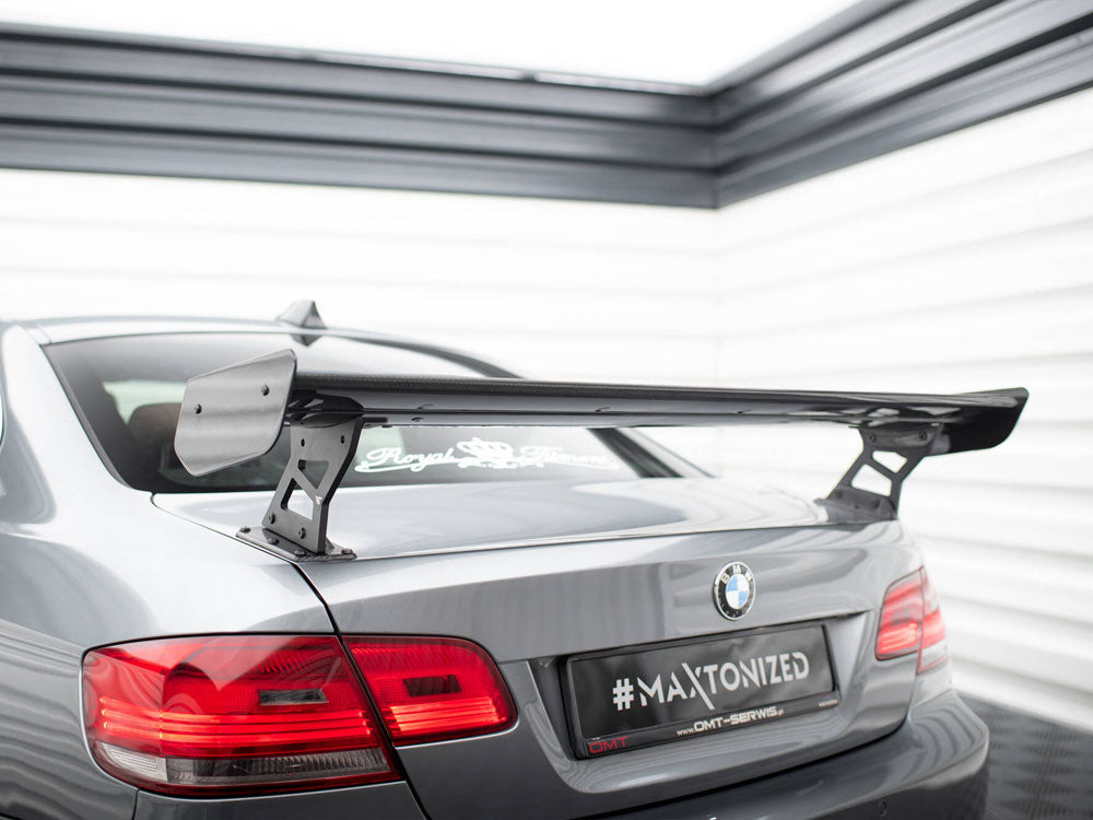 Carbon Spoiler With External Brackets Uprights compatible with BMW 3 / M3 Coupe E92