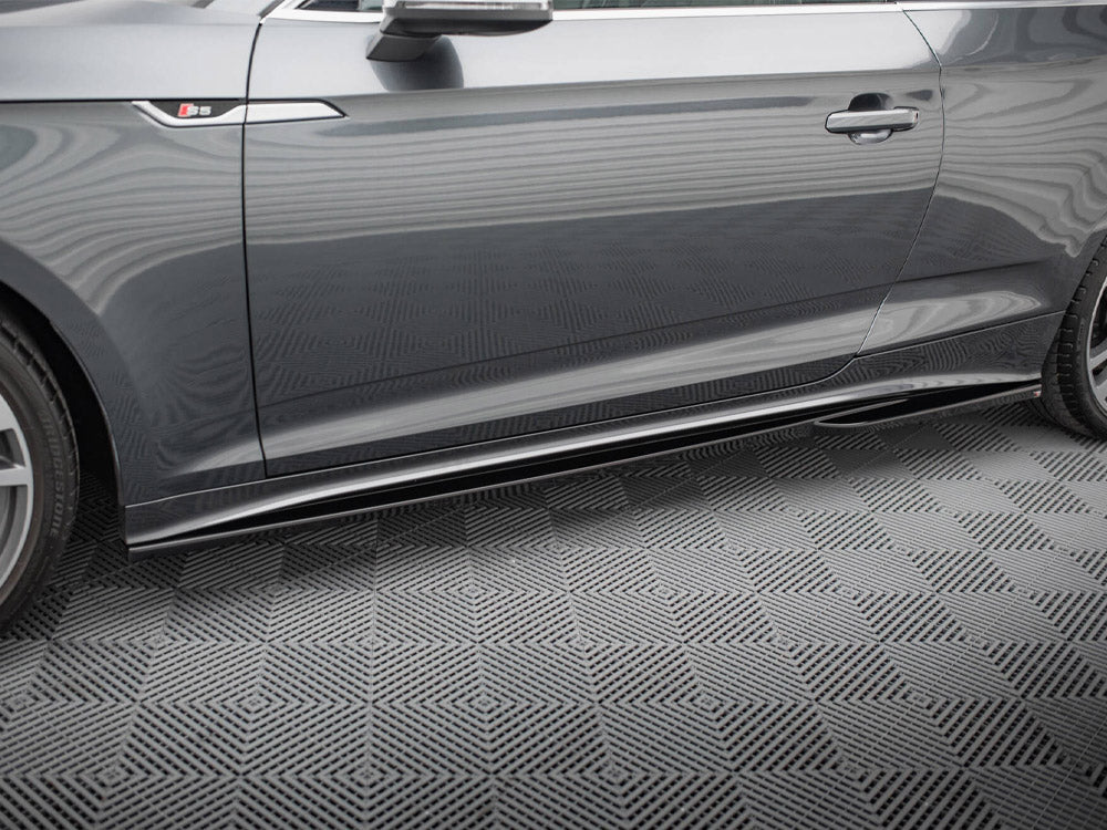 Side Skirts Diffusers compatible with Audi S5 Coupe / A5 S Line Coupe F5 Facelift