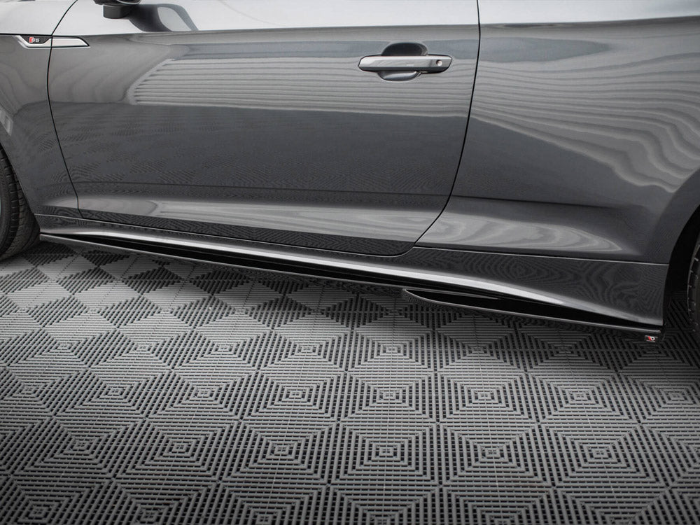 Side Skirts Diffusers compatible with Audi S5 Coupe / A5 S Line Coupe F5 Facelift