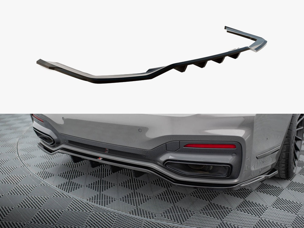 Rear Splitter (Vertical Bars) V.2 compatible with BMW 7 M-Pack G11 / G12 Facelift