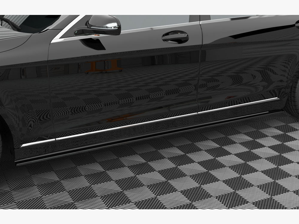 Side Skirts Diffusers compatible with Mercedes-Benz S Long W222