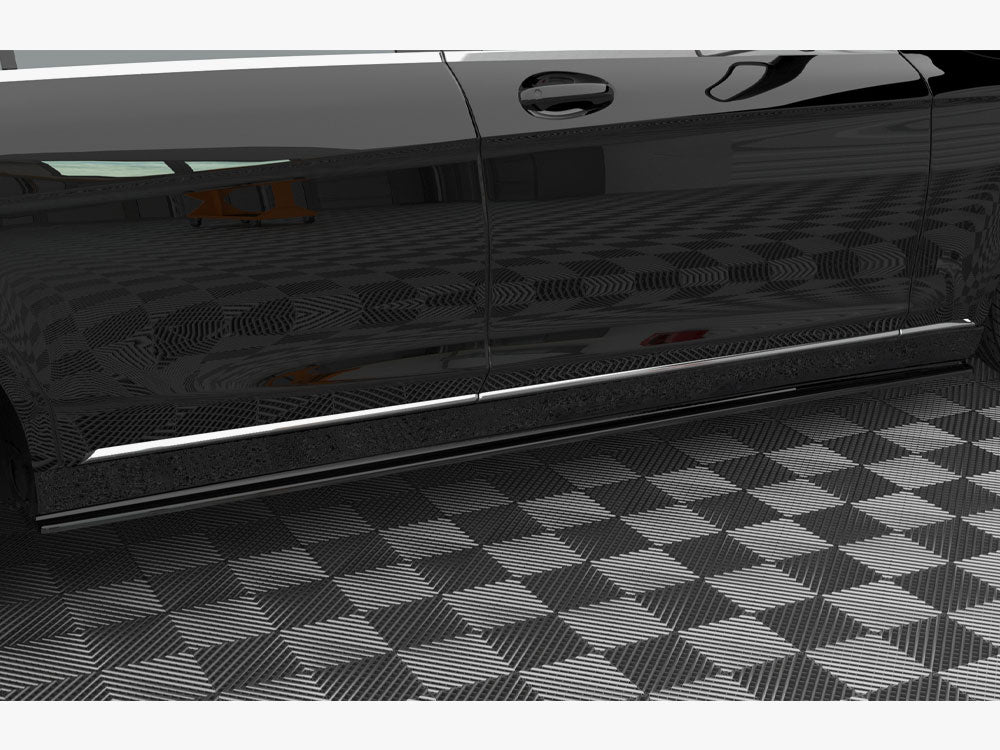 Side Skirts Diffusers compatible with Mercedes-Benz S Long W222
