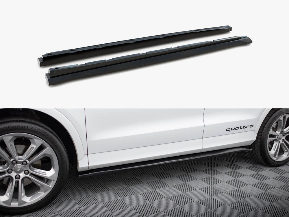 Side Skirts Diffusers compatible with Audi Q3 S Line 8U