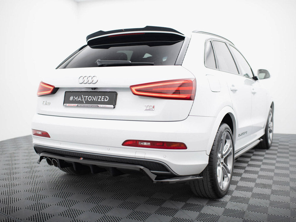Rear Splitter (Vertical Bars) compatible with Audi Q3 S Line 8U