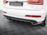 Rear Splitter (Vertical Bars) compatible with Audi Q3 S Line 8U