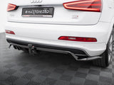 Rear Splitter (Vertical Bars) compatible with Audi Q3 S Line 8U
