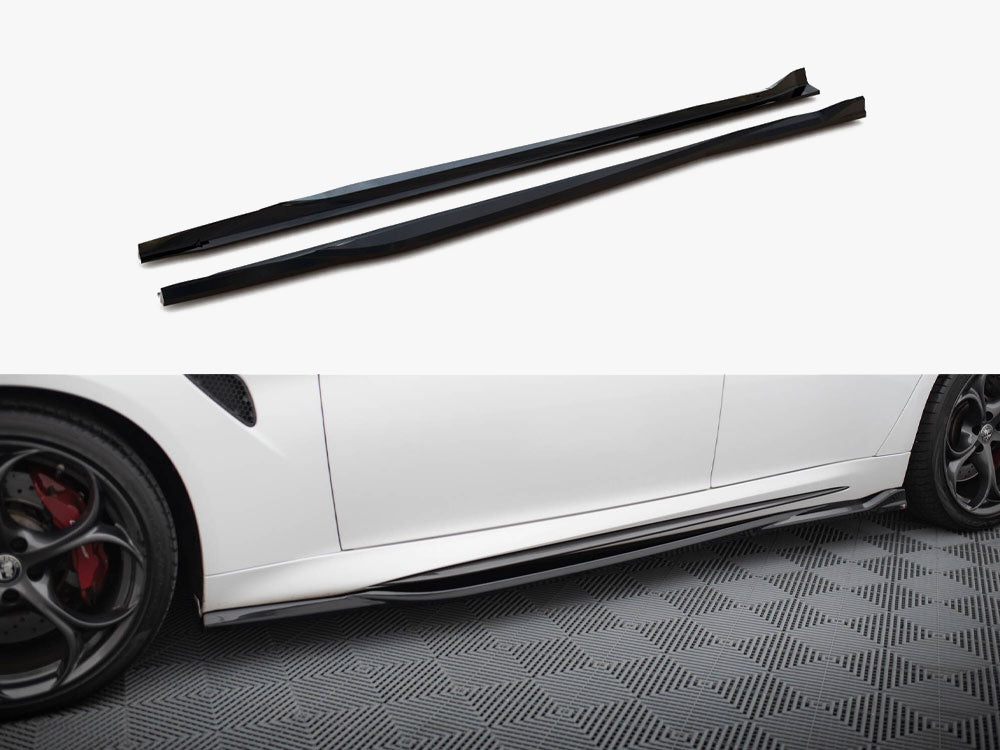 Side Skirts Diffusers compatible with Alfa Romeo Giulia Quadrifoglio