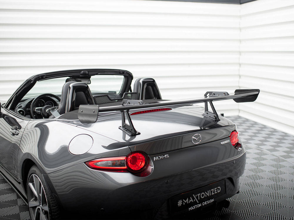 Carbon Spoiler With Upper Swan Mounting compatible with Mazda MX-5 ND (Mk4)