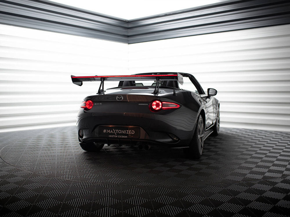 Carbon Spoiler With Upper Swan Mounting + LED compatible with Mazda MX-5 ND (Mk4)