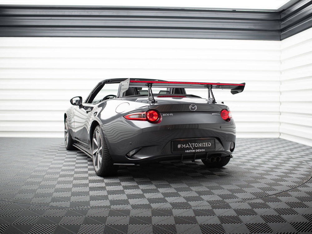 Carbon Spoiler With Upper Swan Mounting + LED compatible with Mazda MX-5 ND (Mk4)