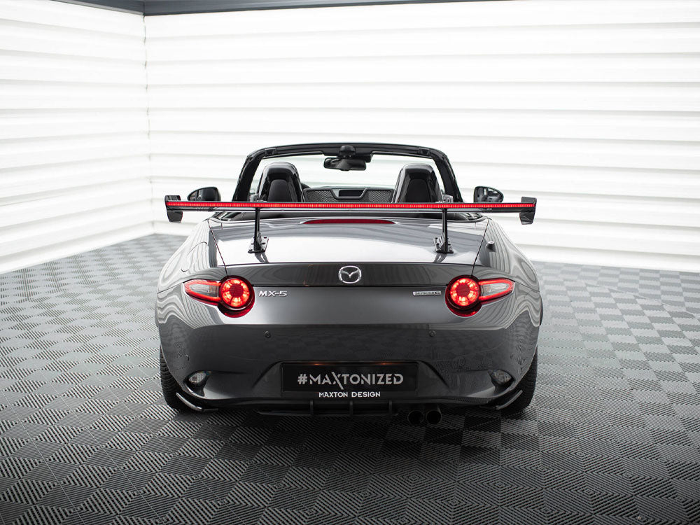 Carbon Spoiler With Upper Swan Mounting + LED compatible with Mazda MX-5 ND (Mk4)