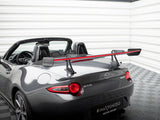 Carbon Spoiler With Upper Swan Mounting + LED compatible with Mazda MX-5 ND (Mk4)