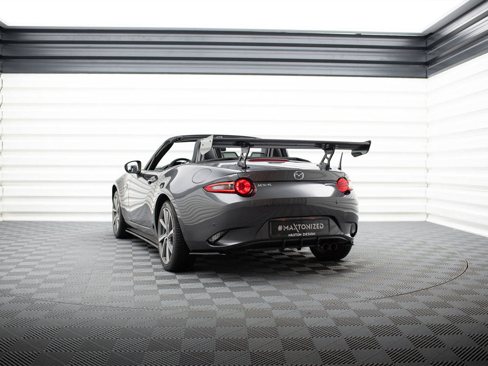 Carbon Spoiler With Internal Brackets Uprights compatible with Mazda MX-5 ND (Mk4)