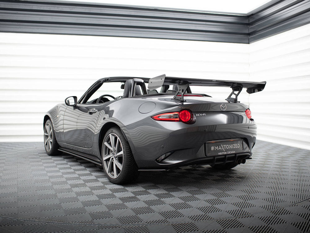 Carbon Spoiler With Internal Brackets Uprights compatible with Mazda MX-5 ND (Mk4)