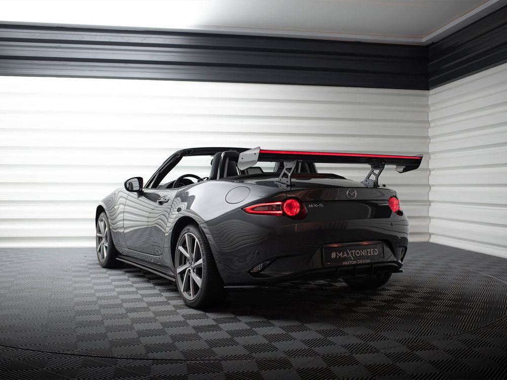 Carbon Spoiler With Internal Brackets Uprights + LED compatible with Mazda MX-5 ND (Mk4)