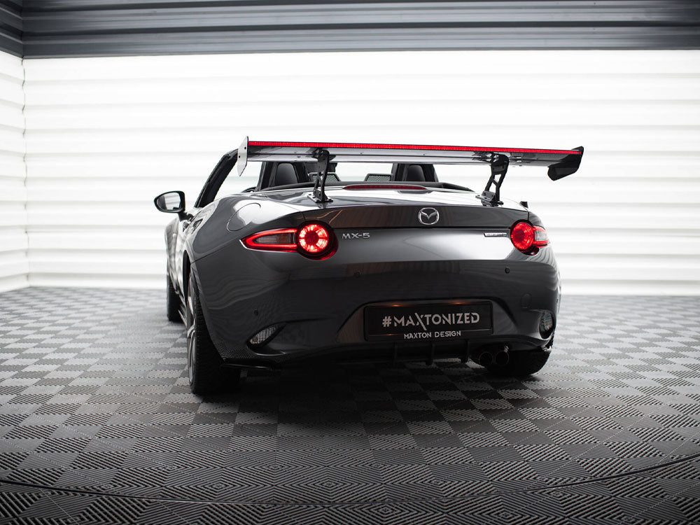 Carbon Spoiler With Internal Brackets Uprights + LED compatible with Mazda MX-5 ND (Mk4)