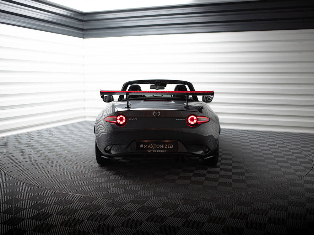 Carbon Spoiler With Internal Brackets Uprights + LED compatible with Mazda MX-5 ND (Mk4)