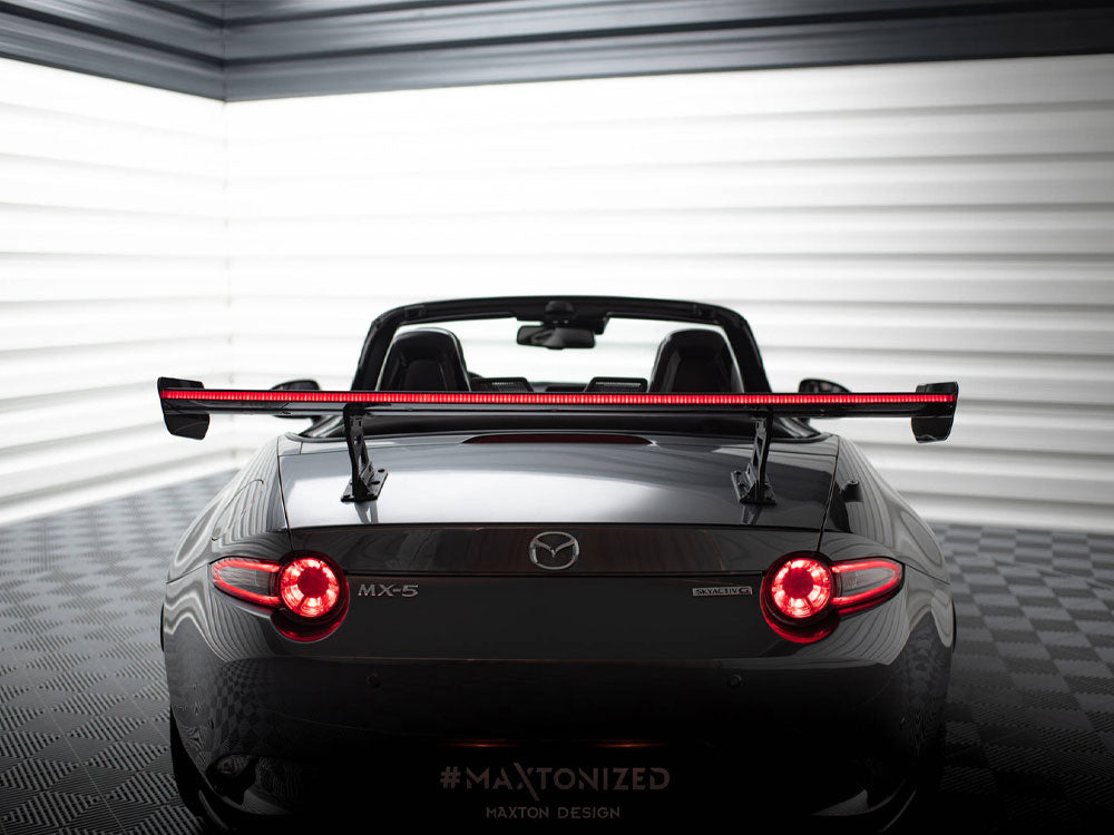 Carbon Spoiler With Internal Brackets Uprights + LED compatible with Mazda MX-5 ND (Mk4)
