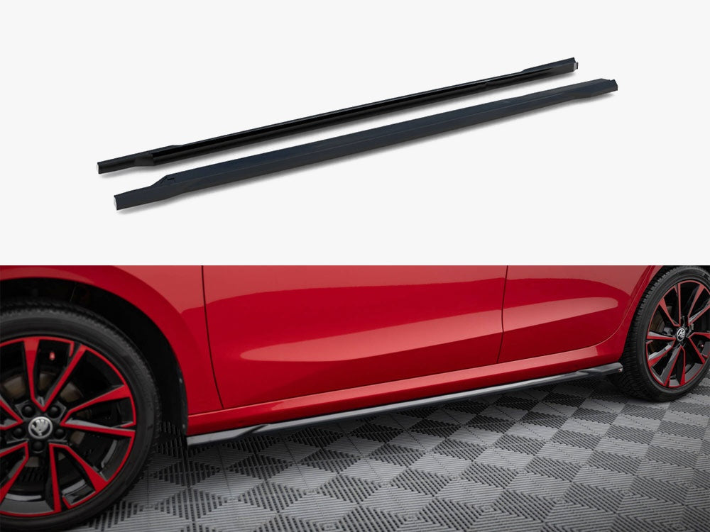 Side Skirts Diffusers compatible with Skoda Fabia Mk4