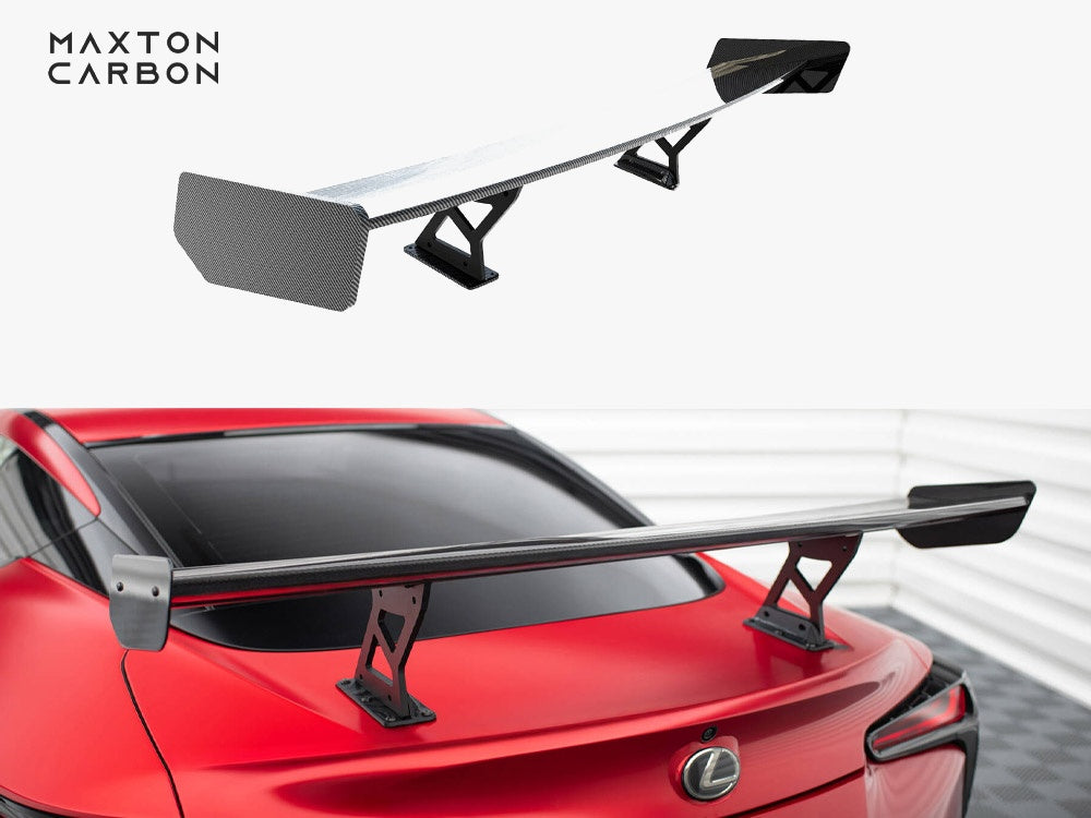 Carbon Spoiler With Internal Brackets Uprights compatible with Lexus LC