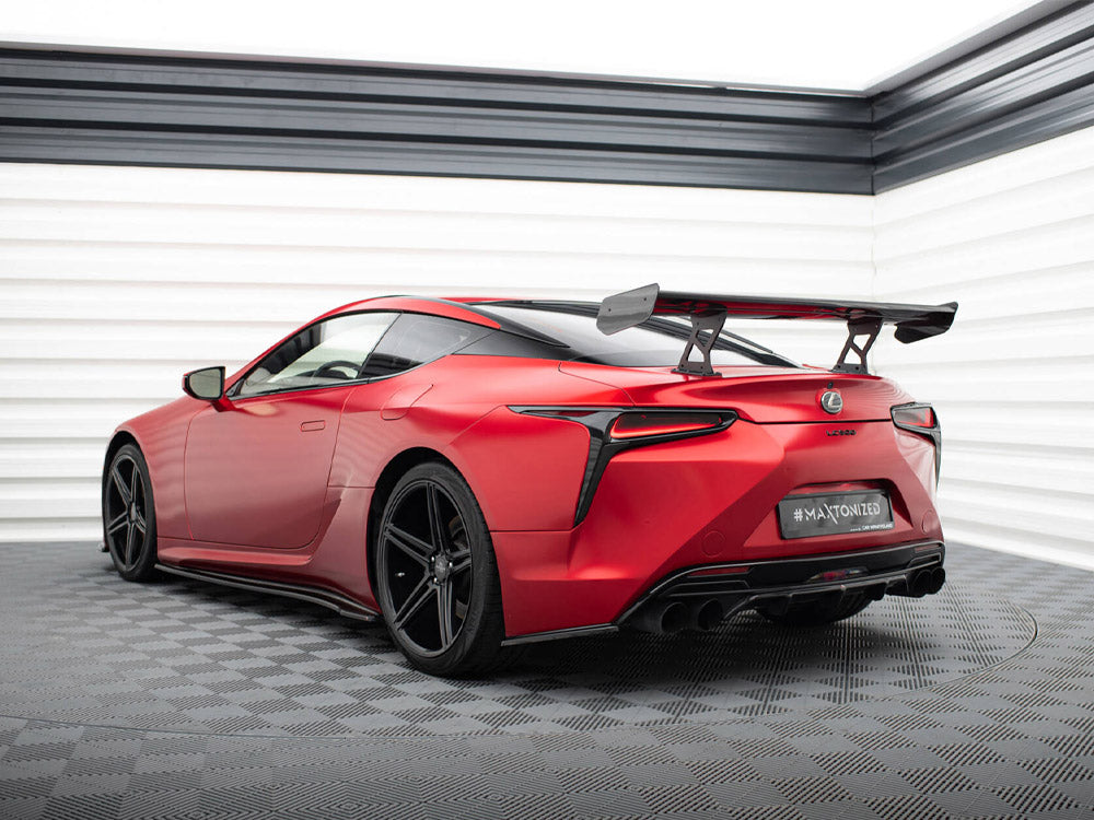 Carbon Spoiler With Internal Brackets Uprights compatible with Lexus LC