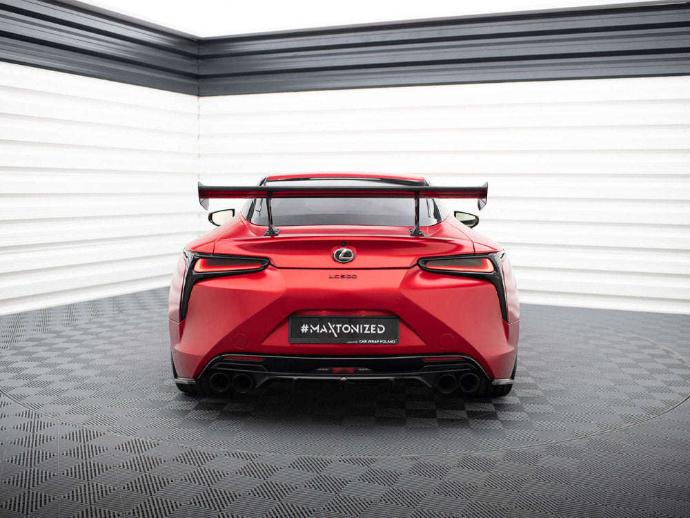 Carbon Spoiler With Internal Brackets Uprights compatible with Lexus LC