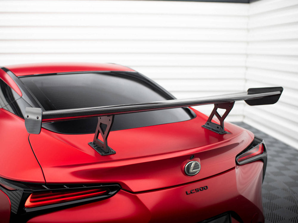 Carbon Spoiler With Internal Brackets Uprights compatible with Lexus LC