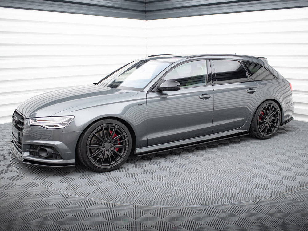 Side Skirts Diffusers compatible with Audi A6 / A6 C7 S Line / S6 C7 Facelift