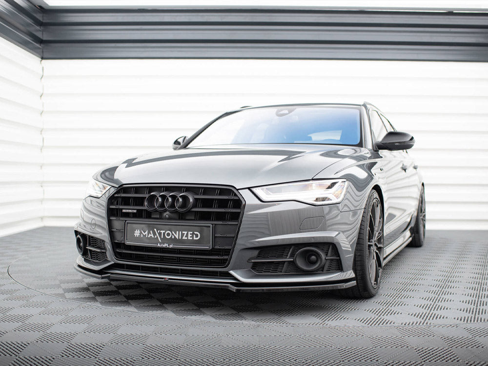 Front Splitter V.2 compatible with Audi A6 / A6 C7 S Line / S6 C7 Facelift