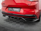 Rear Splitter (Vertical Bars) compatible with Skoda Enyaq Coupe iV RS