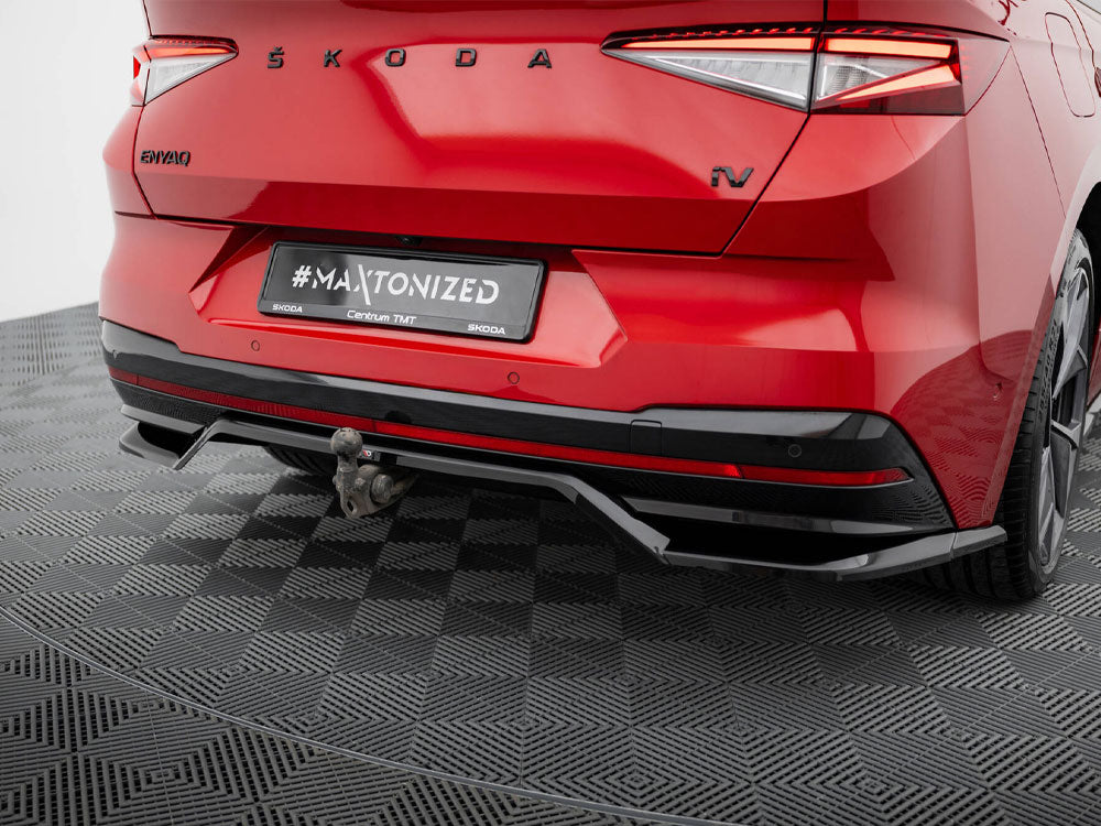 Rear Splitter (Vertical Bars) compatible with Skoda Enyaq Coupe iV RS
