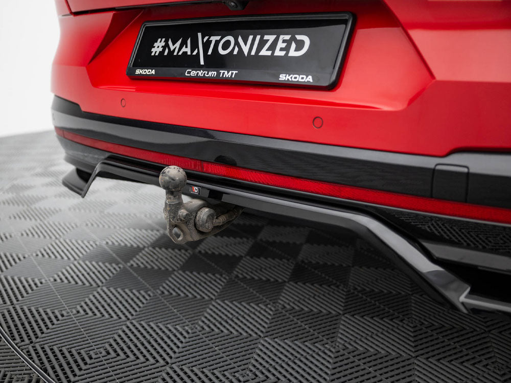 Rear Splitter (Vertical Bars) compatible with Skoda Enyaq Coupe iV RS