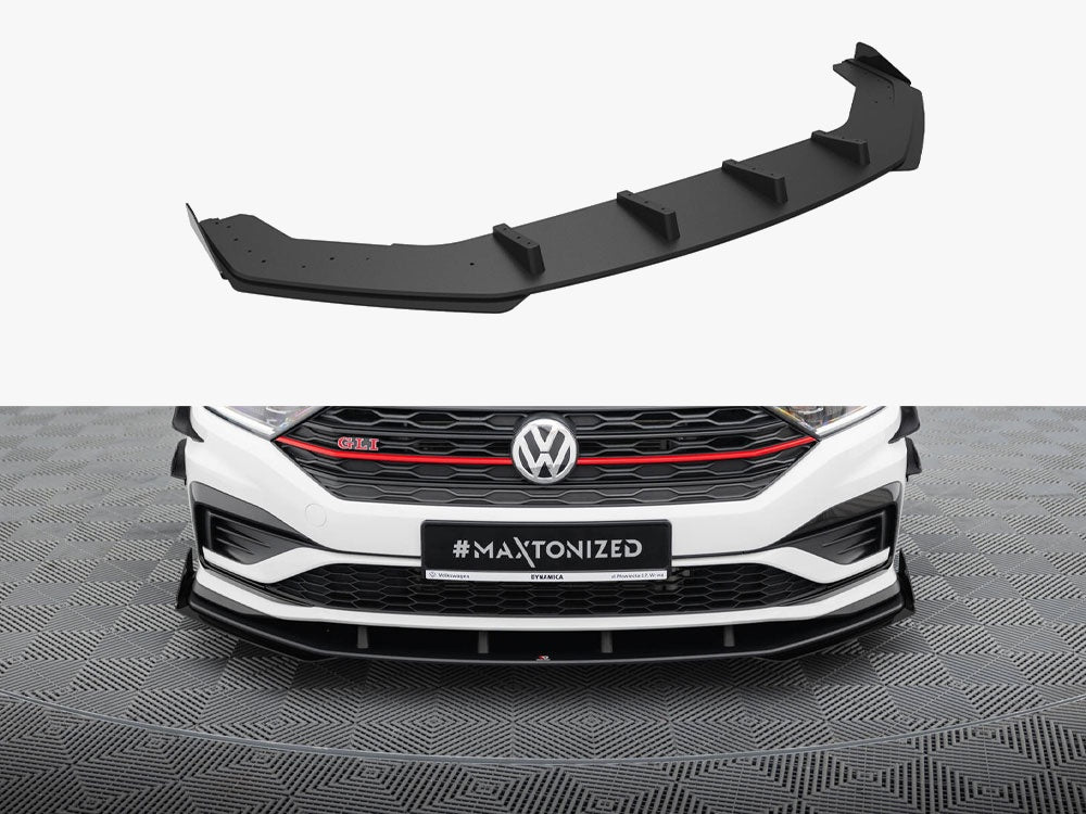 Street PRO Front Splitter + Flaps compatible with Volkswagen Jetta GLI Mk7