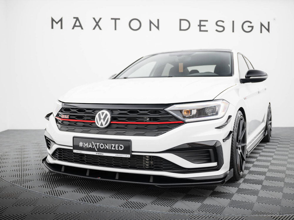 Street PRO Front Splitter + Flaps compatible with Volkswagen Jetta GLI Mk7