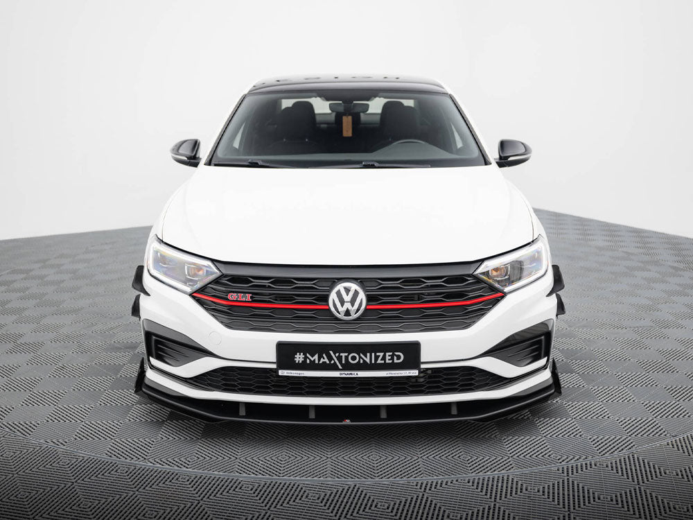 Street PRO Front Splitter + Flaps compatible with Volkswagen Jetta GLI Mk7