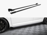 Street PRO Side Skirts Diffusers + Flaps compatible with Volkswagen Jetta GLI Mk7