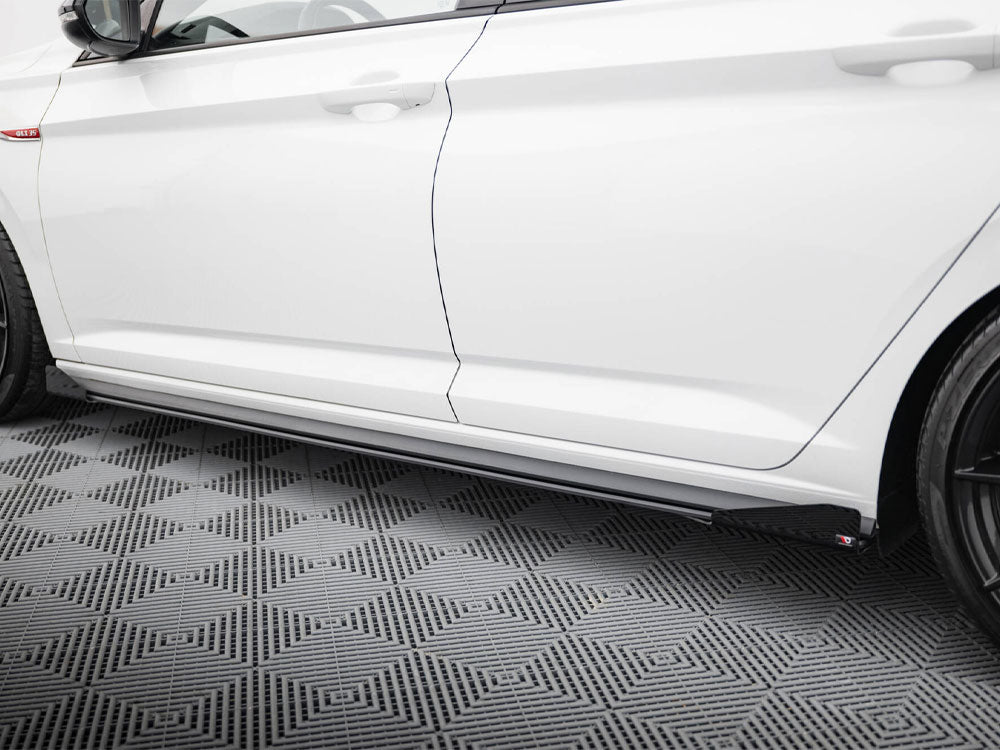 Street PRO Side Skirts Diffusers + Flaps compatible with Volkswagen Jetta GLI Mk7