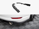 Street Pro Rear Side Splitters + Flaps compatible with Volkswagen Jetta GLI Mk7