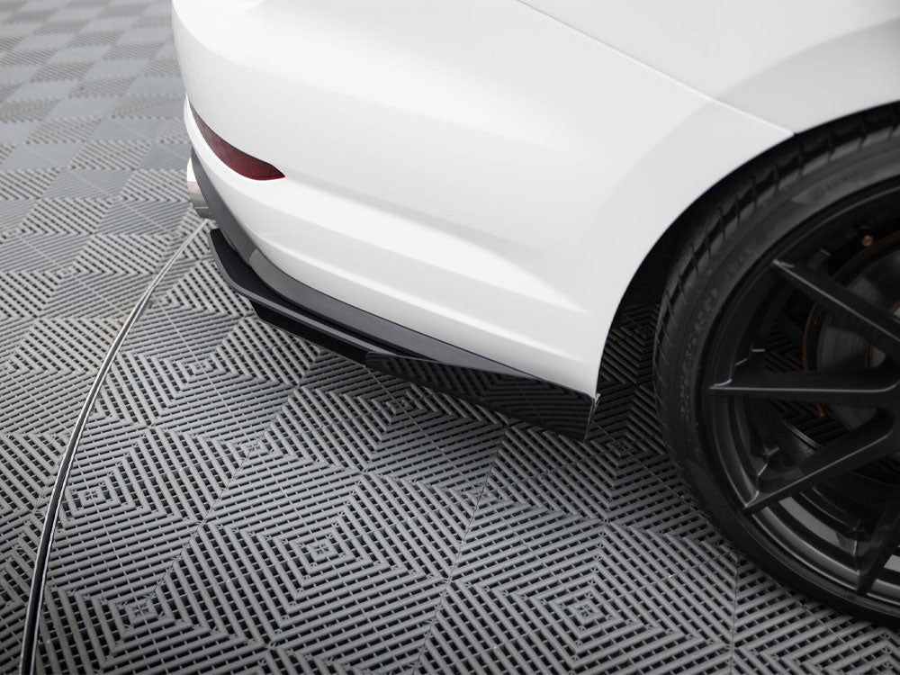 Street Pro Rear Side Splitters + Flaps compatible with Volkswagen Jetta GLI Mk7