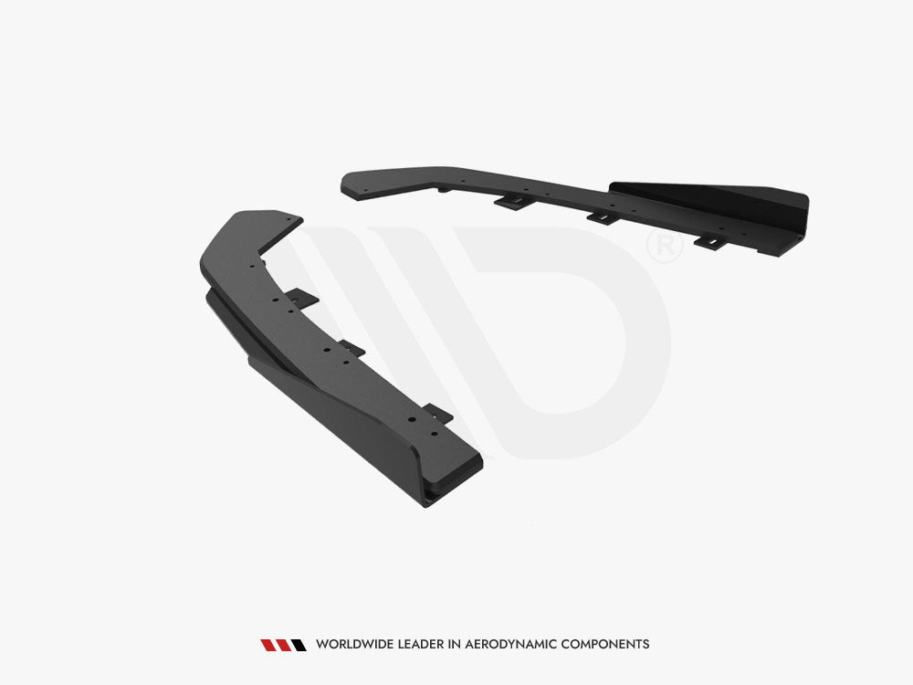 Street Pro Rear Side Splitters + Flaps compatible with Volkswagen Jetta GLI Mk7