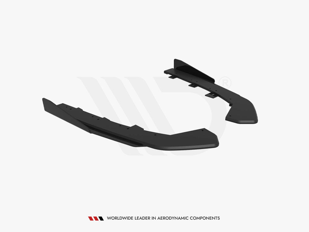Street Pro Rear Side Splitters + Flaps compatible with Volkswagen Jetta GLI Mk7