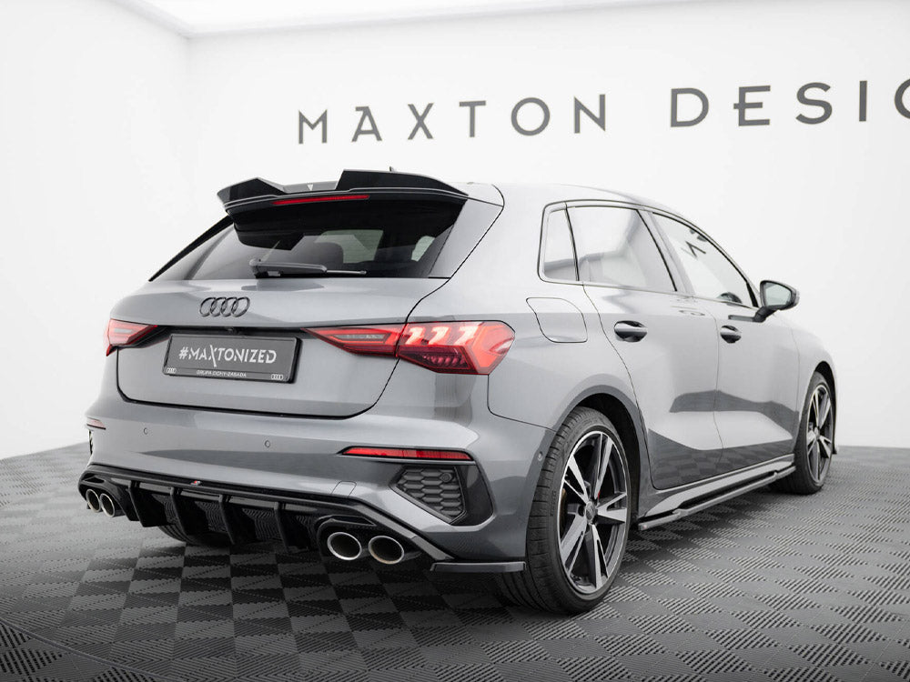 Carbon Fiber Tailgate Spoiler compatible with Audi RS 3 / S3 / A3 S Line Sportback 8Y