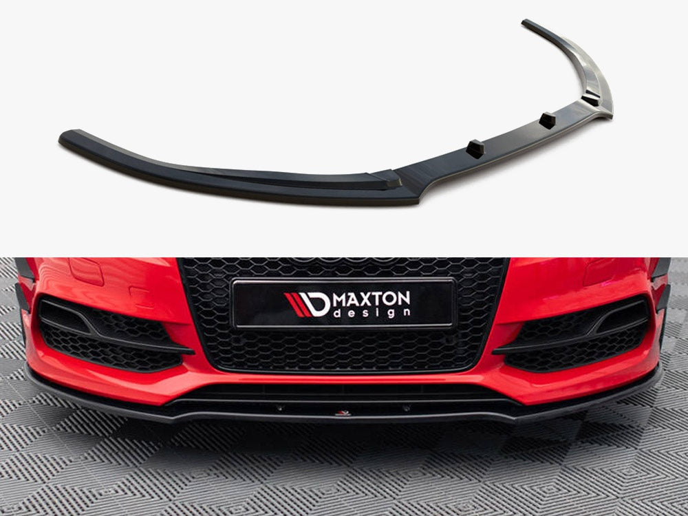 Front Splitter V.2 compatible with Audi S3 / A3 S Line 8V Sedan / Cabrio (2013-2016)