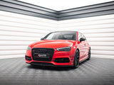 Front Splitter V.2 compatible with Audi S3 / A3 S Line 8V Sedan / Cabrio (2013-2016)