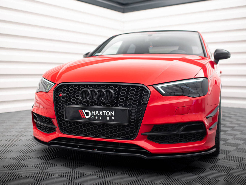 Front Splitter V.2 compatible with Audi S3 / A3 S Line 8V Sedan / Cabrio (2013-2016)