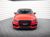 Front Splitter V.2 compatible with Audi S3 / A3 S Line 8V Sedan / Cabrio (2013-2016)