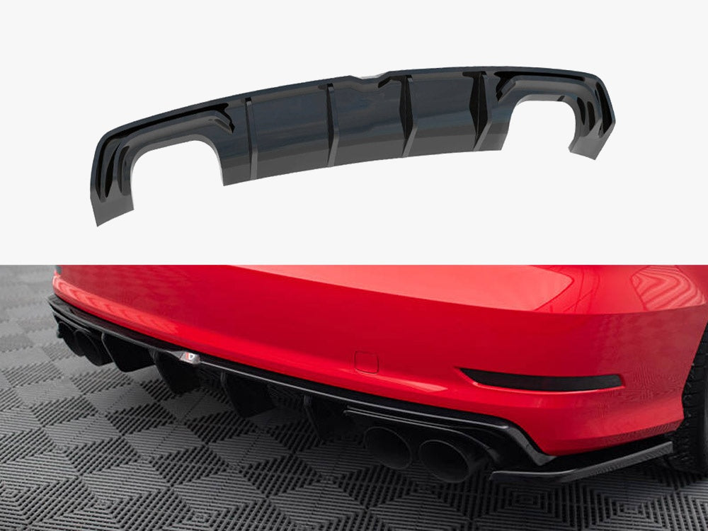 Rear Valance compatible with Audi S3 Sedan 8V (2013-2016)
